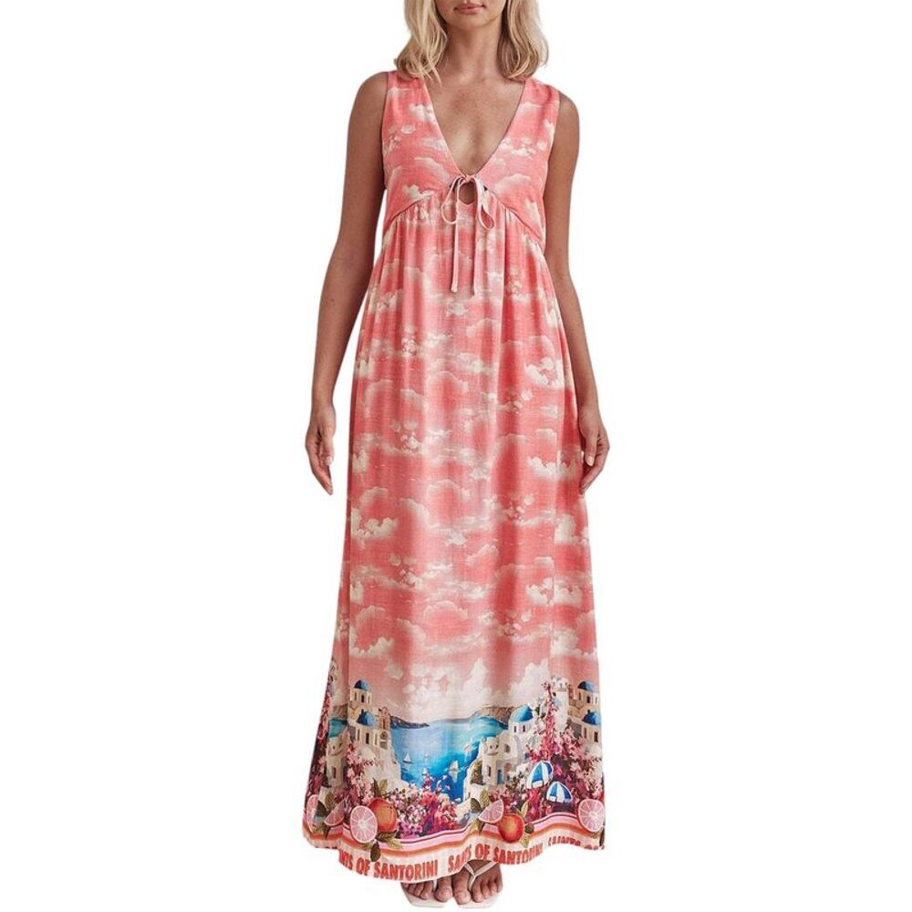 Florida Womens Charlotte Green Maxi Dress